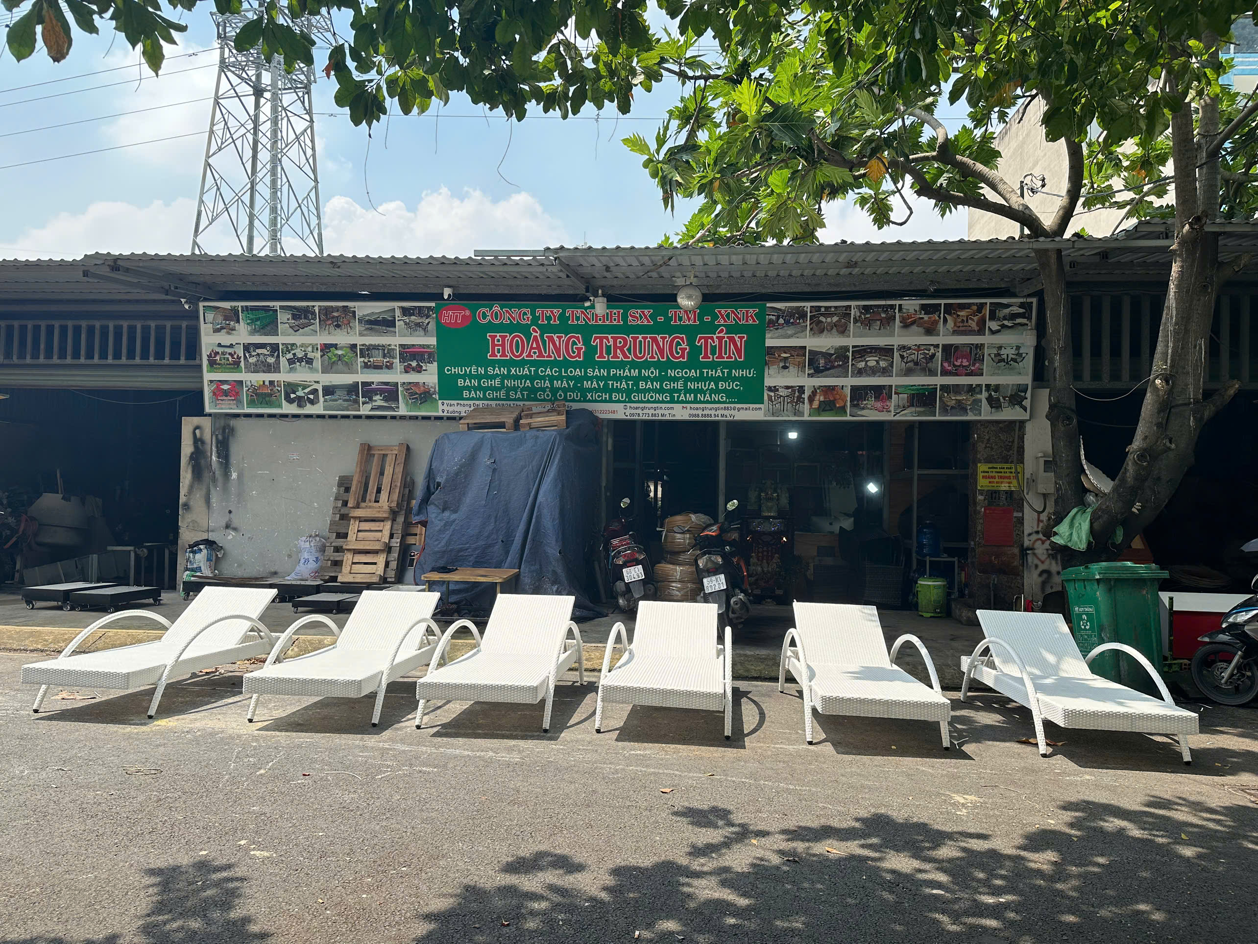 Giường Tắm Nắng Mây Nhựa Cao Cấp – Sản Xuất Trực Tiếp Tại Xưởng Hoàng Trung Tín