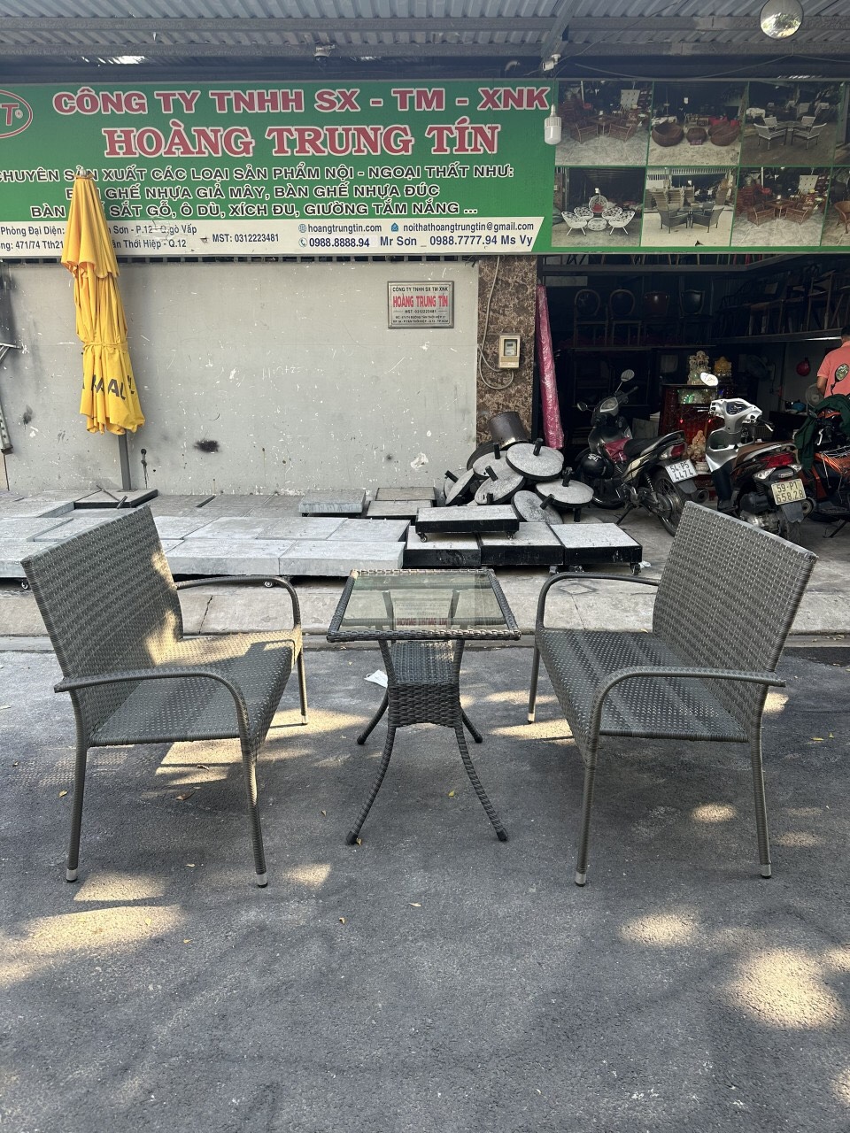 Bộ Bàn Ghế Giả Mây Thanh Lý Mẫu Số 02 – Hàng Đẹp Giá Sốc