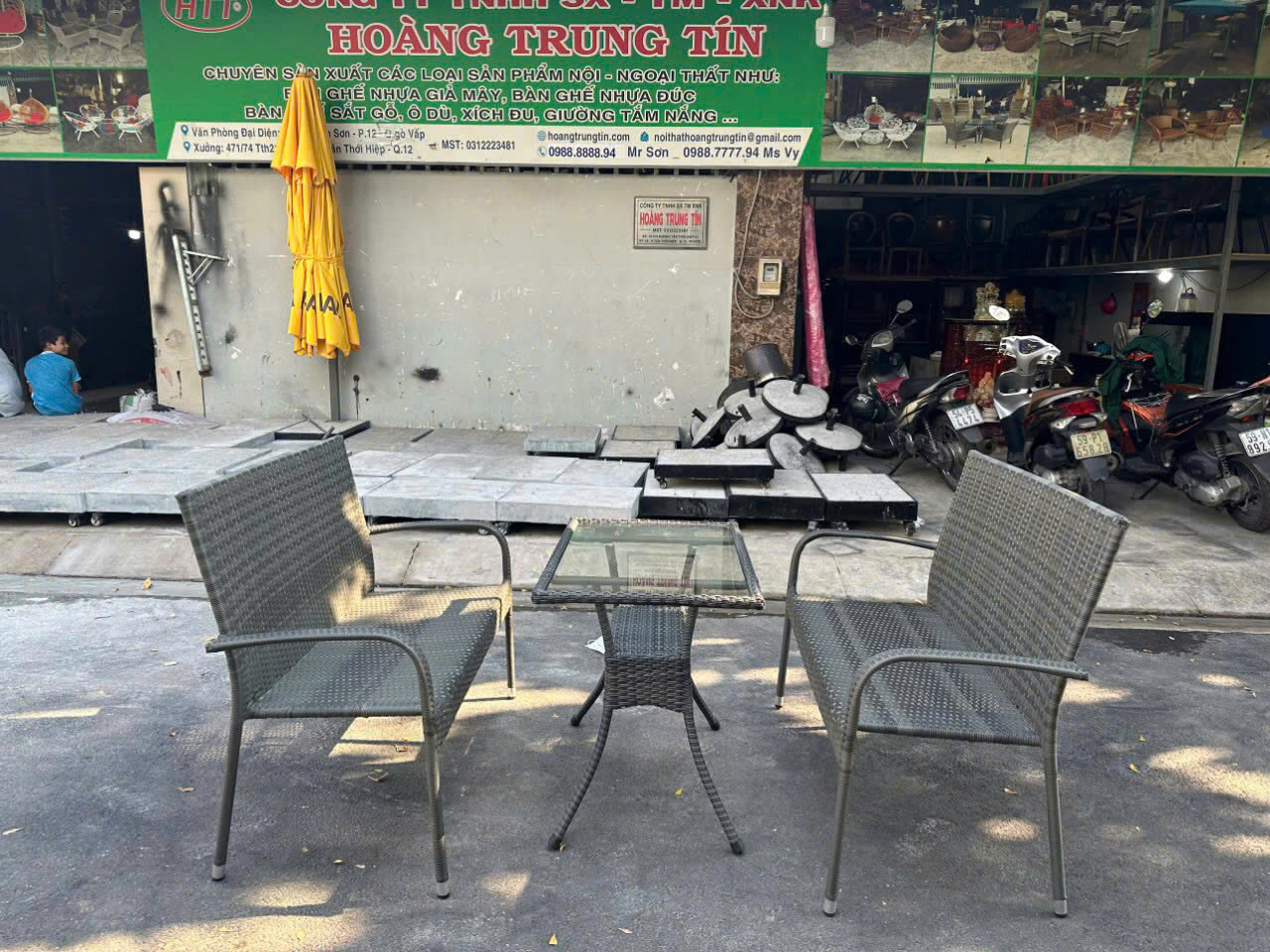 Bộ Bàn Ghế Giả Mây Thanh Lý Mẫu Số 02 – Hàng Đẹp Giá Sốc