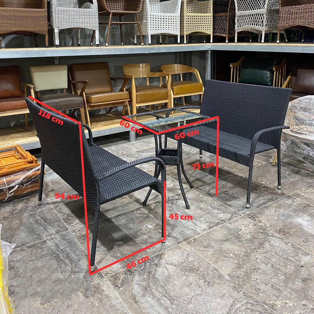 Bộ Bàn Ghế Giả Mây Thanh Lý Mẫu Số 02 – Hàng Đẹp Giá Sốc