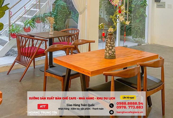 Các phong cách bàn ghế gỗ cafe phổ biến