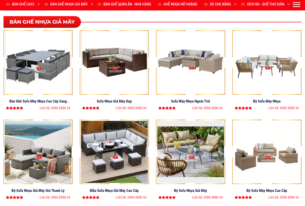 Trang web mua sắm trực tuyến cũng là một lựa chọn phù hợp khi tìm mua ghế nhựa giả mây