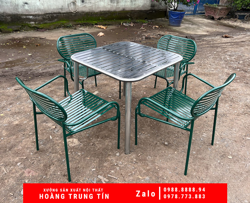 mẫu bàn ghế sắt mỹ nghệ thanh lý giá rẻ tại An Giang