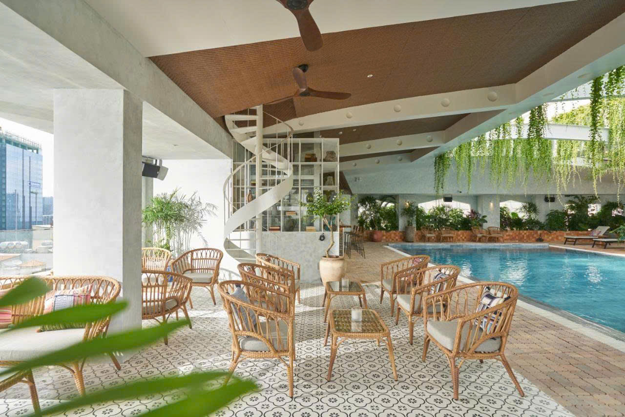 Bàn ghế nhựa giả mây sang trọng