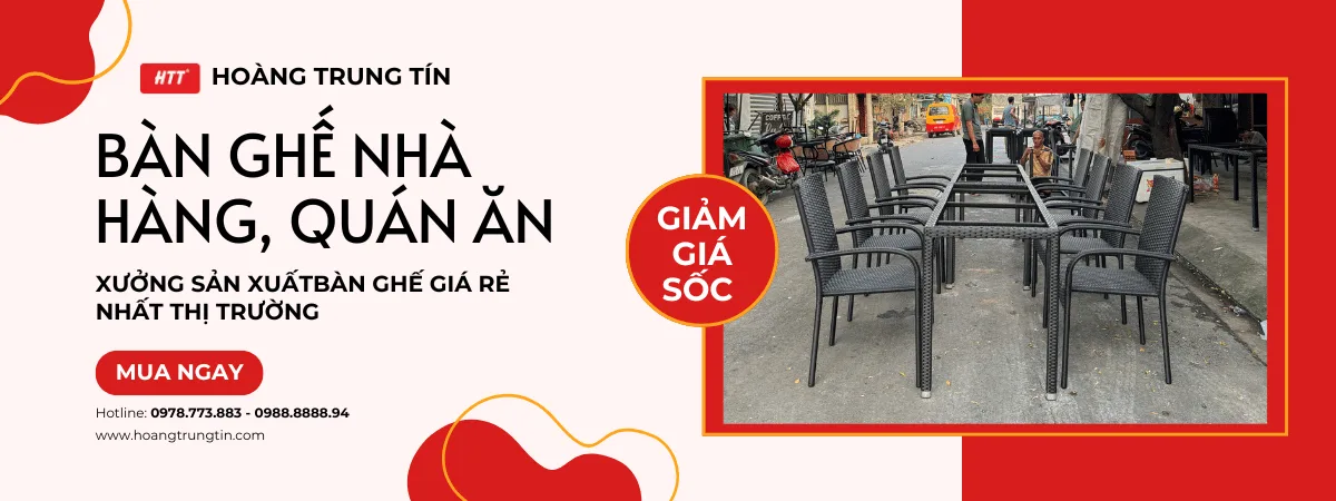 Bàn ghế nhà hàng, quán ăn