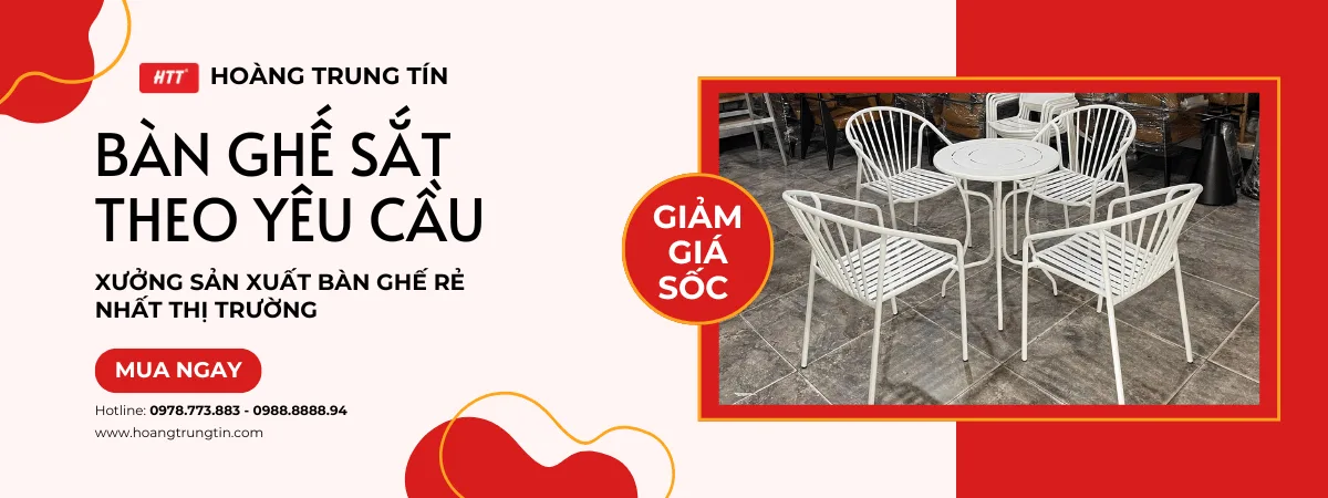 Bàn ghế sắt mỹ nghệ